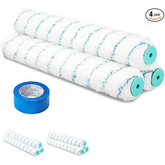 18 Microfiber Paint Roller Covers 3-Pack (3/4 Nap)