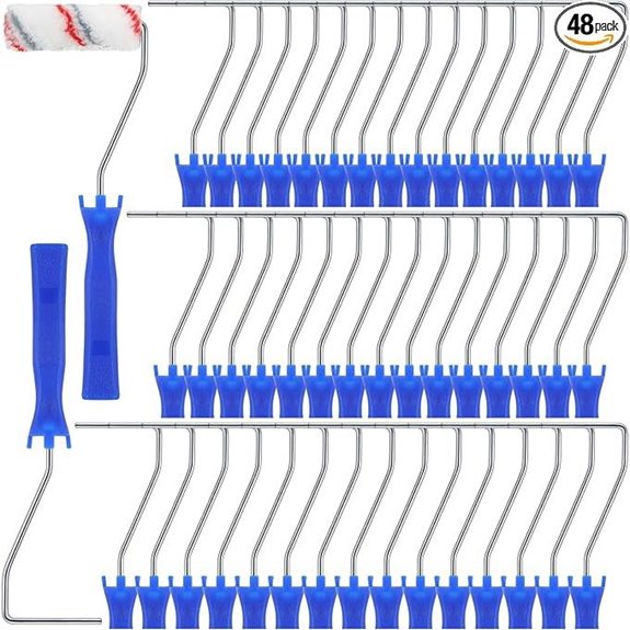 Leumoi Mini Paint Roller Handle Set (48 Pcs)