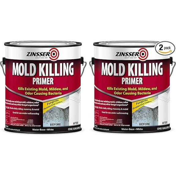 Zinsser 276049-2PK Mold Killing Primer Gallon White 2 Pack