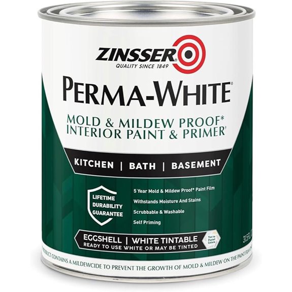 Zinsser PERMA-WHITE Mold & Mildew Proof Interior Paint