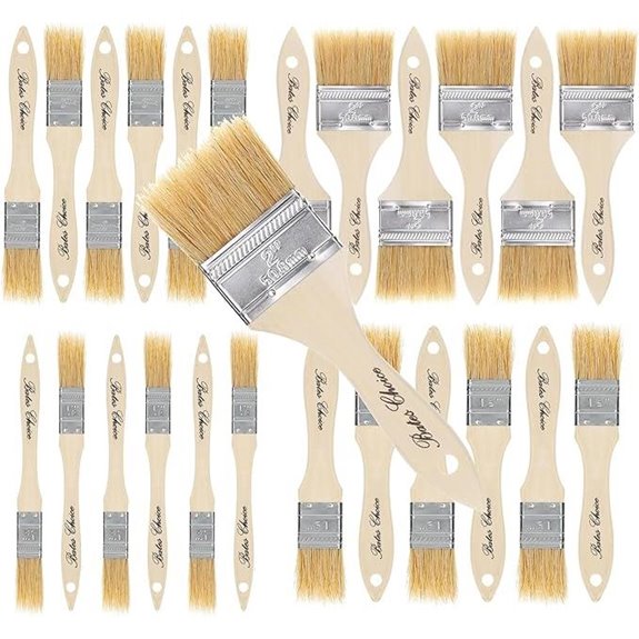 Bates Natural Bristle Chip Brush Set (24-Pack)