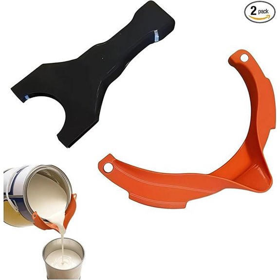 No Drip Paint Pouring Spout with Scraper