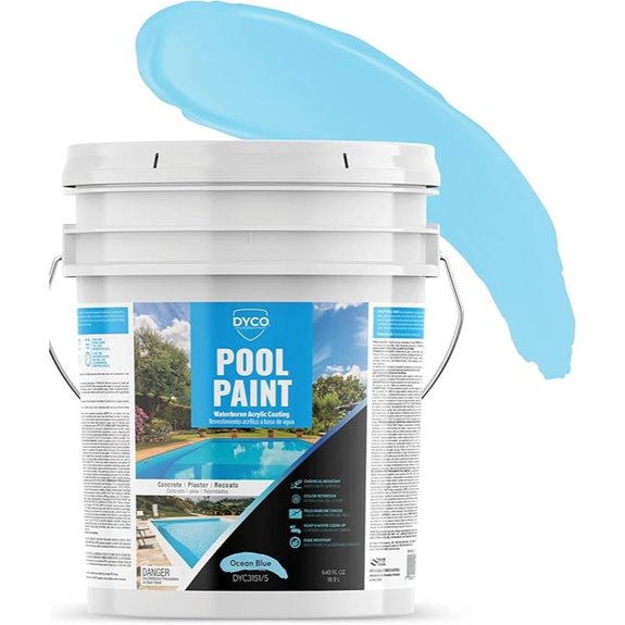 Dyco Waterborne Acrylic Pool Paint (Ocean Blue 5 Gallon)