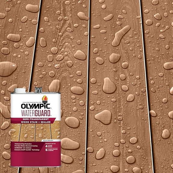 Olympic WaterGuard Acorn Brown Wood Stain & Sealer