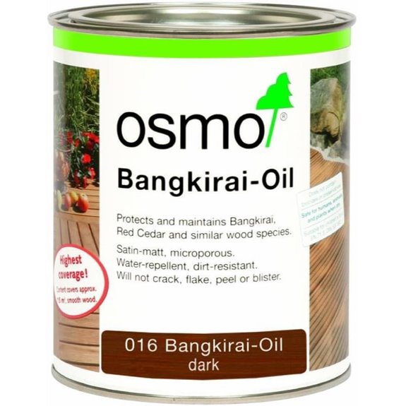 OSMO Natural Wood Decking Oil Bangkirai Dark 2.5L