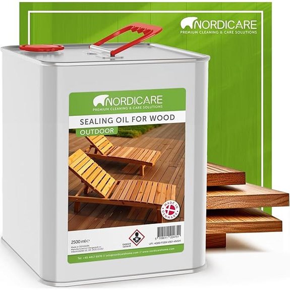 Nordicare Teak Oil for Outdoor Wood Furniture