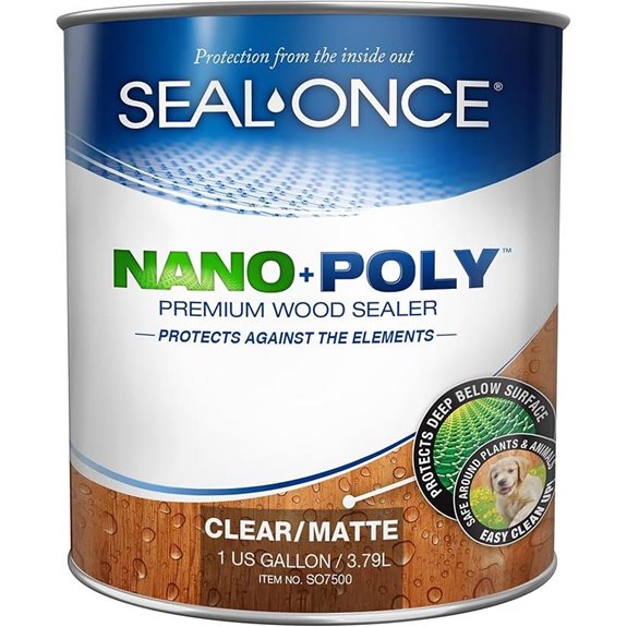SEAL-ONCE NANO+POLY Penetrating Wood Sealer & Stain (1 Gallon)