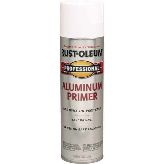 Rust-Oleum 254170 Professional Aluminum Primer Spray 15 oz Flat White
