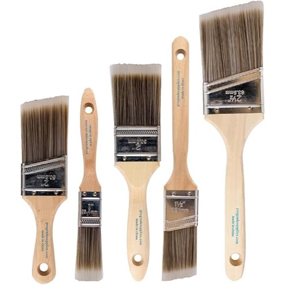 5-Piece Pro Grade Paint Brush Set
