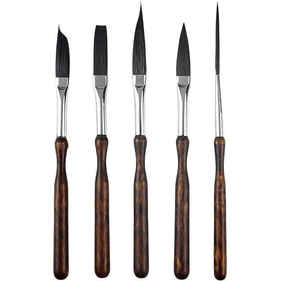 5-Piece Professional Pinstriping Brush Set