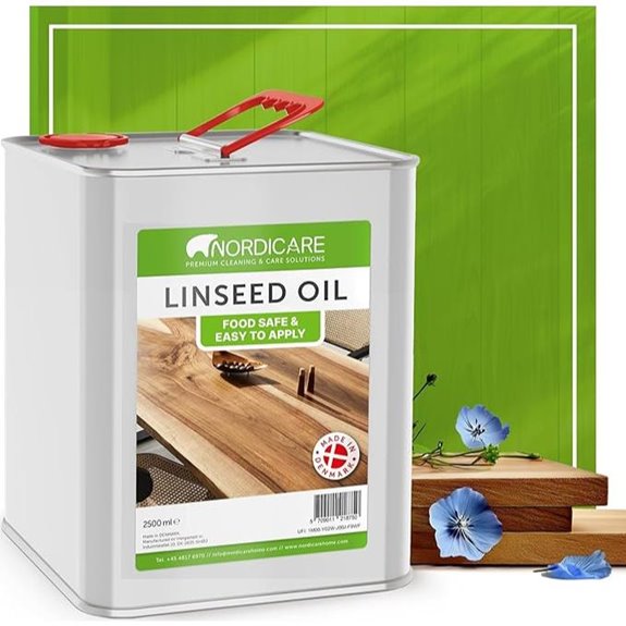 Nordicare 100% Pure Food-Safe Linseed Oil for Wood