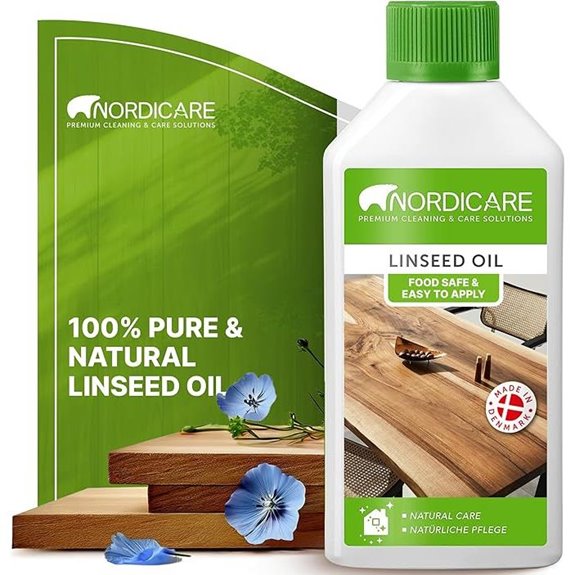 Nordicare 100% Pure Linseed Oil for Wood Furniture (16.9oz)