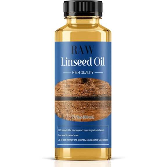 Raw Linseed Oil for Wood Protection (7.1 oz)