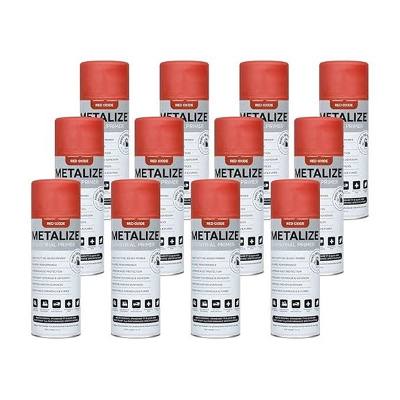 METALIZE Industrial Aerosol Spray Primer 12-Pack (Red Oxide)
