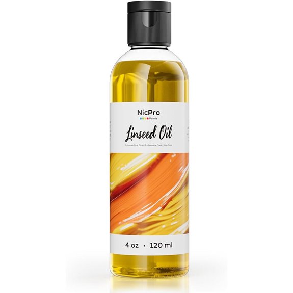 Nicpro Refined Linseed Oil for Painting (120ml)