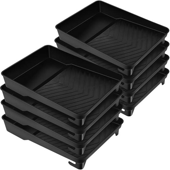 Geelin 8-Pack 9-Inch Reusable Plastic Paint Tray
