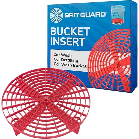 Grit Guard Red Bucket Insert for Car Washing Detail