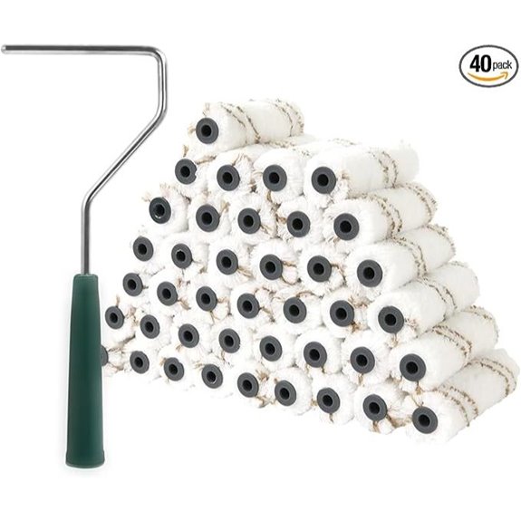 Mister Rui 4 Inch Microfiber Paint Roller Covers 40 Pack