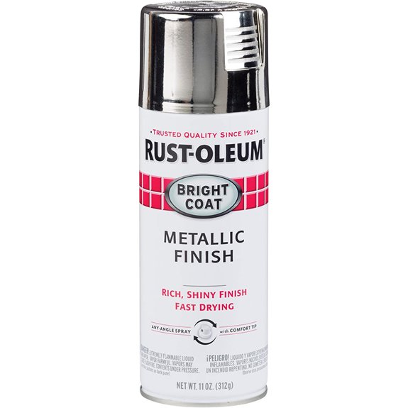 Rust-Oleum Stops Rust Metallic Spray Paint 11 Oz Chrome