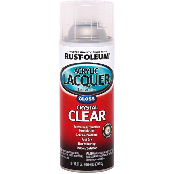 Rust-Oleum Acrylic Lacquer Spray Clear Gloss 11oz
