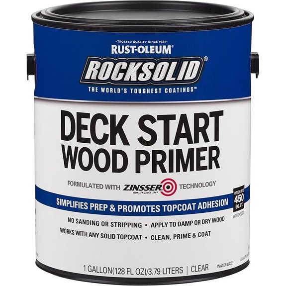 Rust-Oleum 312283 Deck Start Wood Primer 1 Gallon Clear
