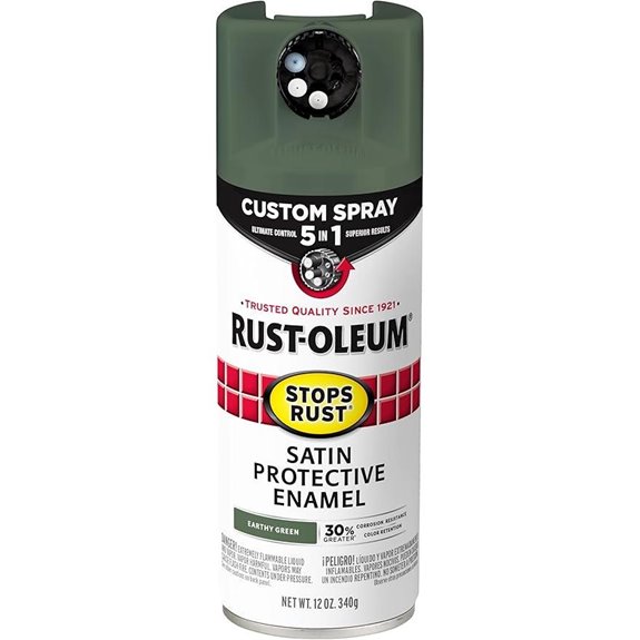 Rust-Oleum Stops Rust Custom Spray Paint 12 oz Earthy Green
