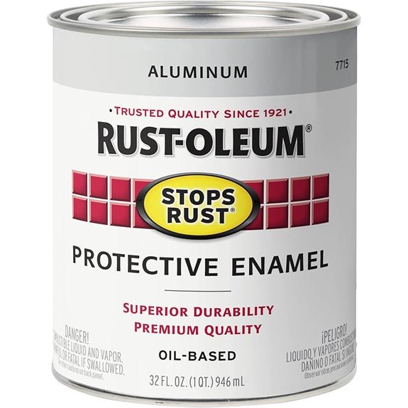 Rust-Oleum Stops Rust Metallic Aluminum Paint (Quart)