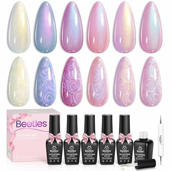 Beetles Pearl Gel Nail Polish Set (6 Colors)