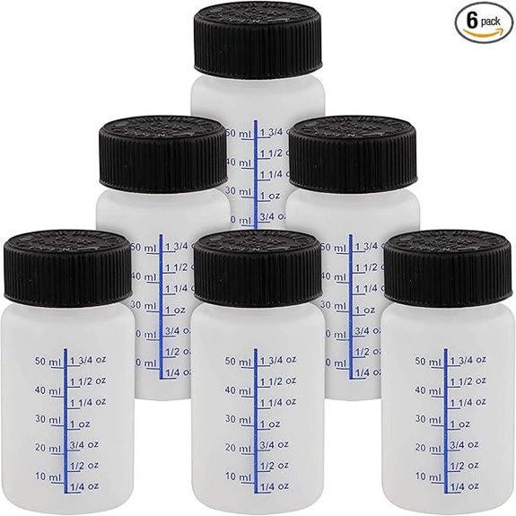 TCP Global 2 oz Paint Touch-Up Bottles (6 Pack)
