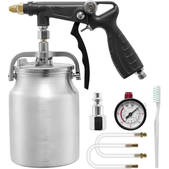 Undercoating Spray Gun with Suction Feed Cup