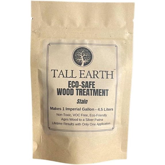 Tall Earth Non-Toxic Wood Stain Silver Gray (1 Gallon)
