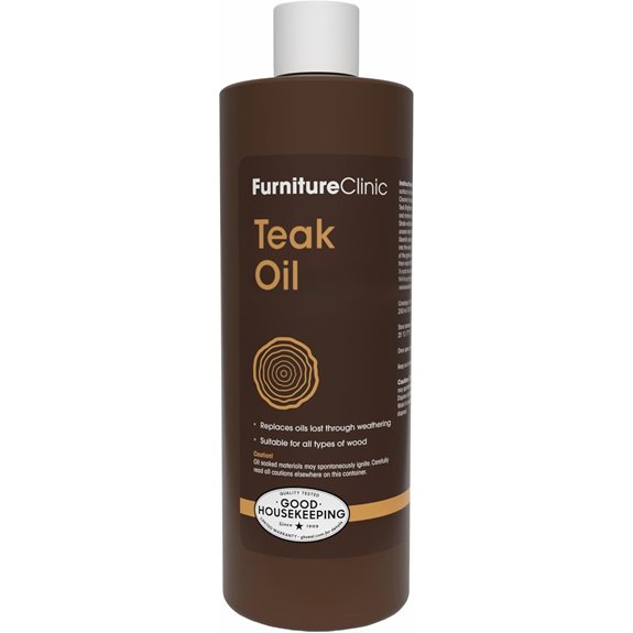 Furniture Clinic Teak Oil Wood Oil Protector (17oz)