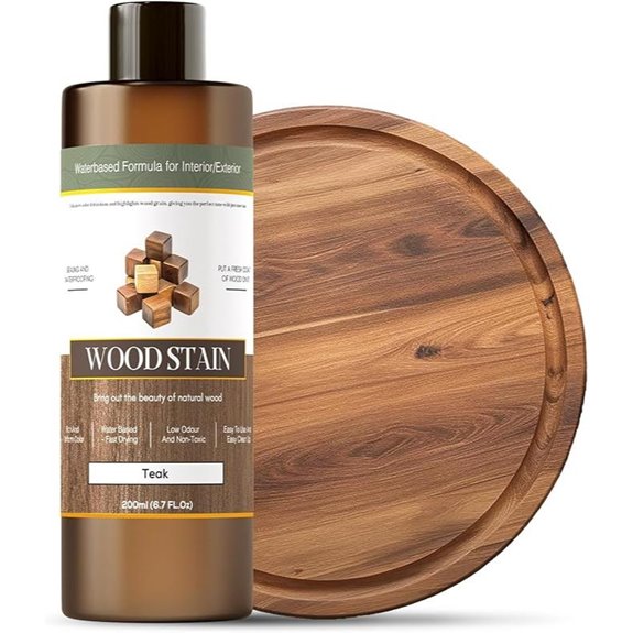 Teak Wood Stain - 6.7oz Water-Based (Indoor/Outdoor)