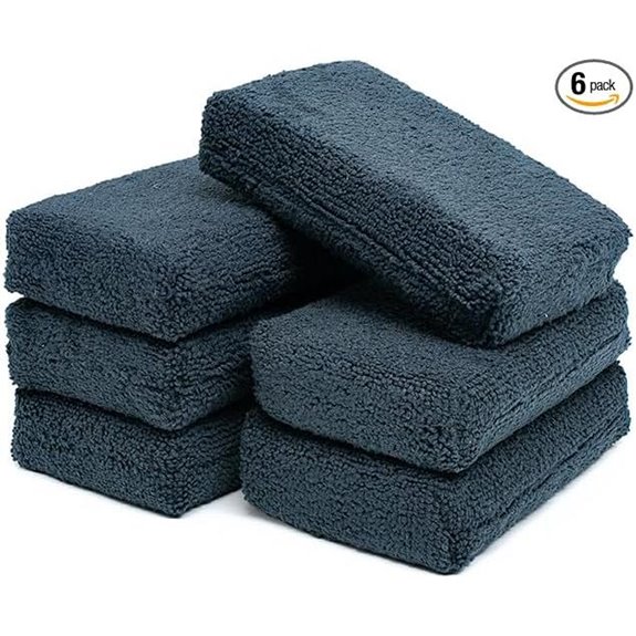 The Rag Company Terry Microfiber Detailing Applicator Sponges (6-Pack)