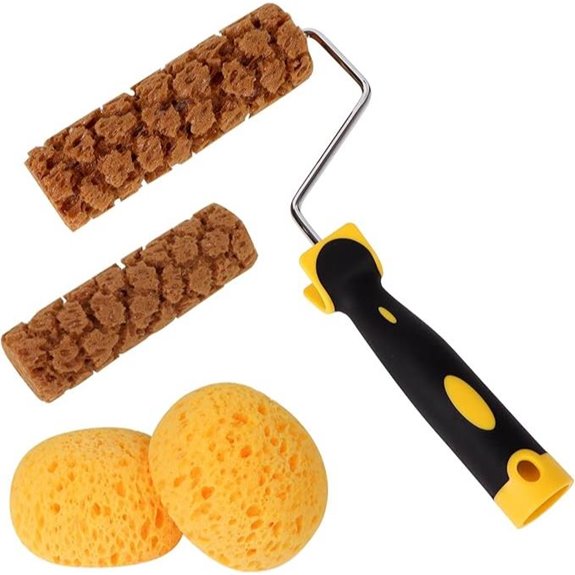 5Pcs Texture Sponge Paint Rollers for Wall DIY Decorative Art