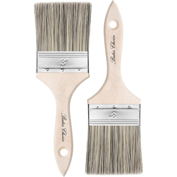 Bates 3 Inch Flat Paint Brushes (2-Pack)