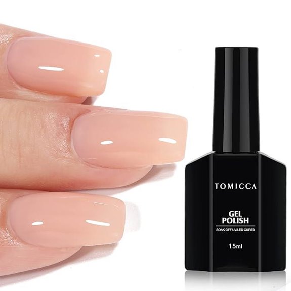 TOMICCA Nude Gel Nail Polish for French Manicure