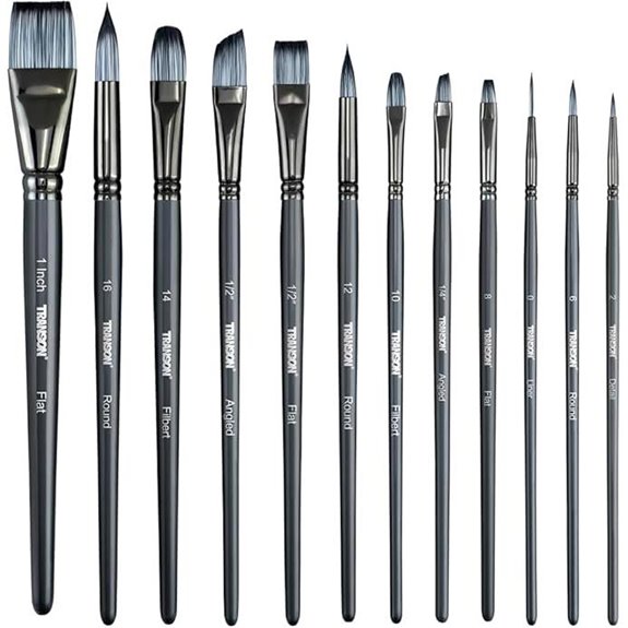 Transon Artist Paint Brush Set of 12