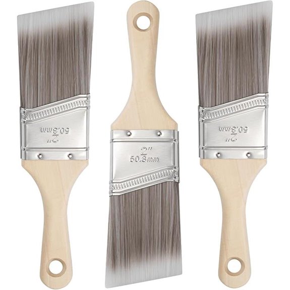 2 Inch Angled Paint Brushes 3 Pack