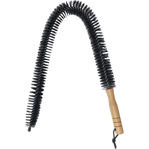 Radiator Cleaner Brush with Wood Handle for Vehicle Refrigerator Dryer
