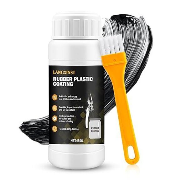 Black Liquid Rubber Tool Dip Coating (Waterproof & Flexible)