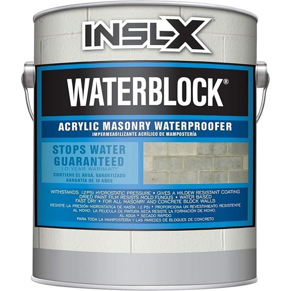 INSL-X WaterBlock Acrylic Masonry Waterproofer Paint White 1 Gallon