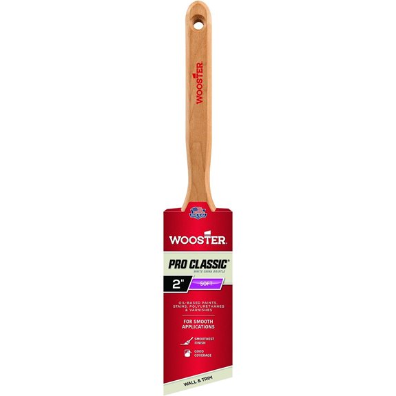 Wooster Brush 2 White China Bristle Angle Sash Paintbrush