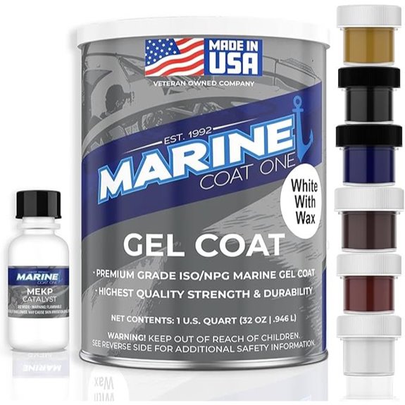 Iso/NPG Gel Coat White Repair Kit (1 Quart)
