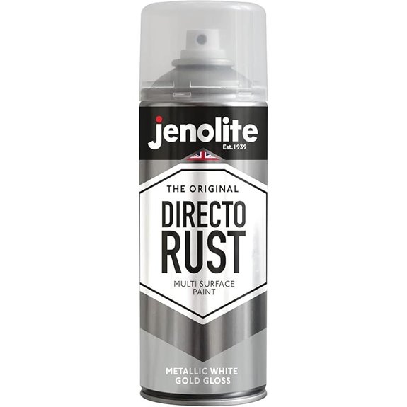 JENOLITE Directorust Metallic Spray Paint - White Gold (400ml)