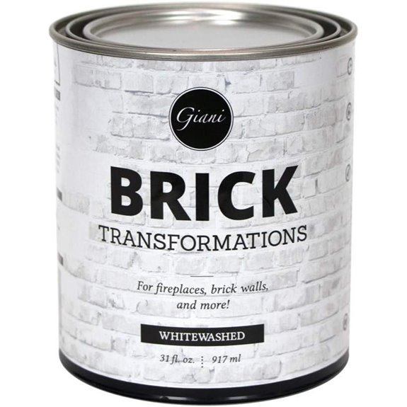 Giani Brick Transformations Whitewash Paint for Brick Walls and Fireplaces