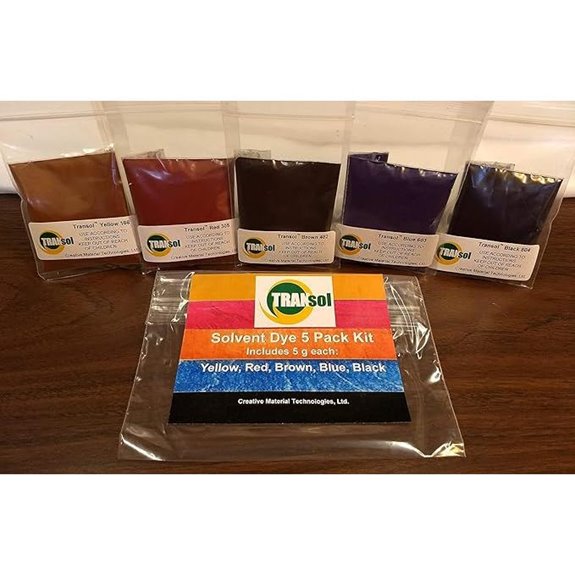 Wood Dye – Powdered Solvent 5 Color Kit – Wood Stain Kit (25 Grams)