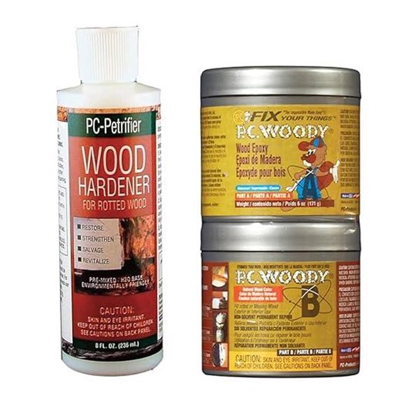 PC-Products Wood Repair Epoxy Paste and Hardener Kit
