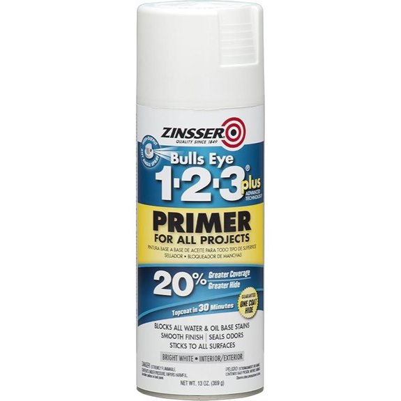 Zinsser 272479 Bulls Eye 1-2-3 Plus Spray Primer 13 oz White